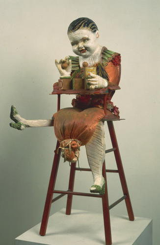 Baby Heidi Chair, 37" × 17" × 15", mixed media, 1974