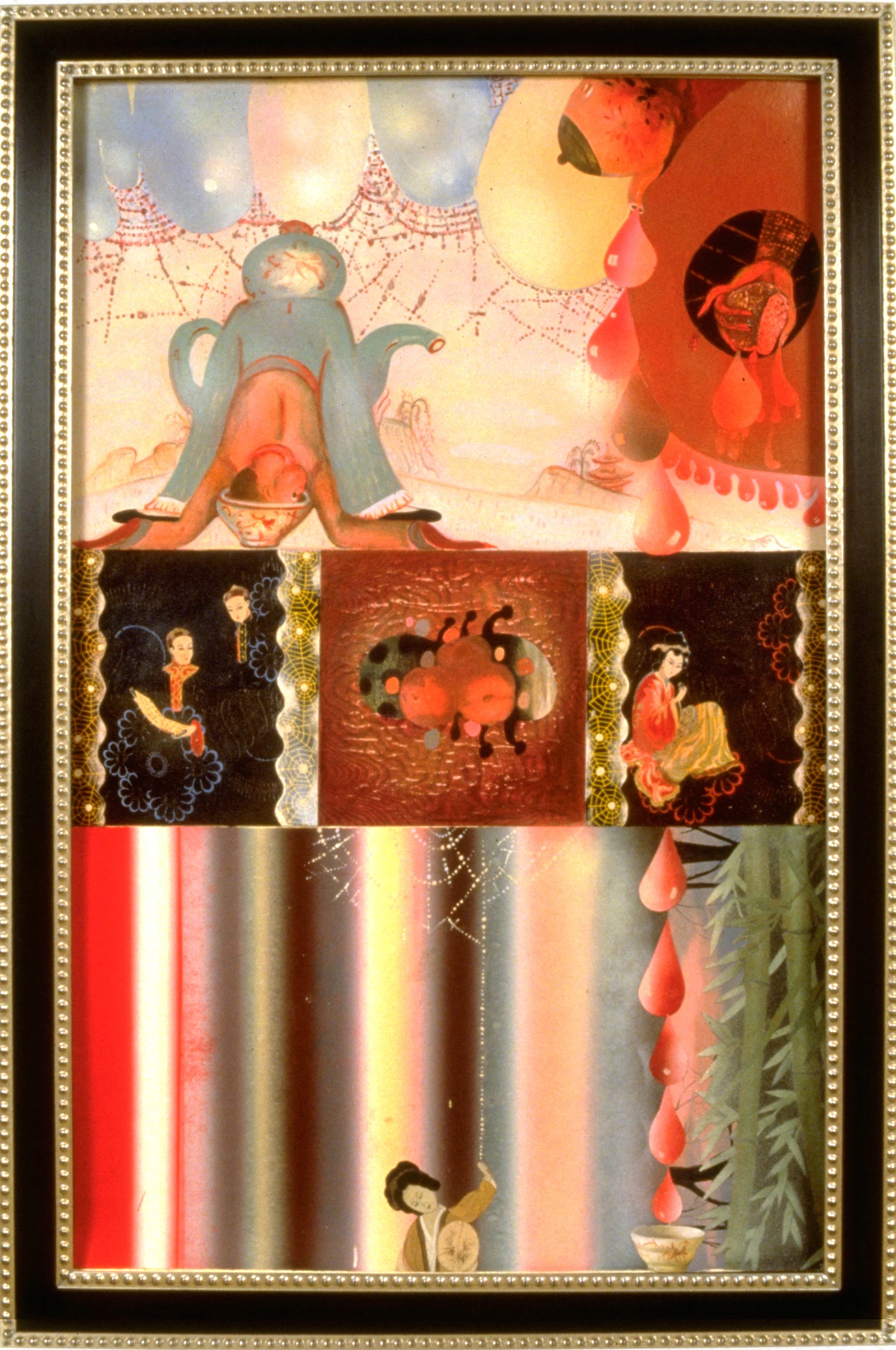 Moral Vertigo, 60" × 38", mixed media on paper, 2001