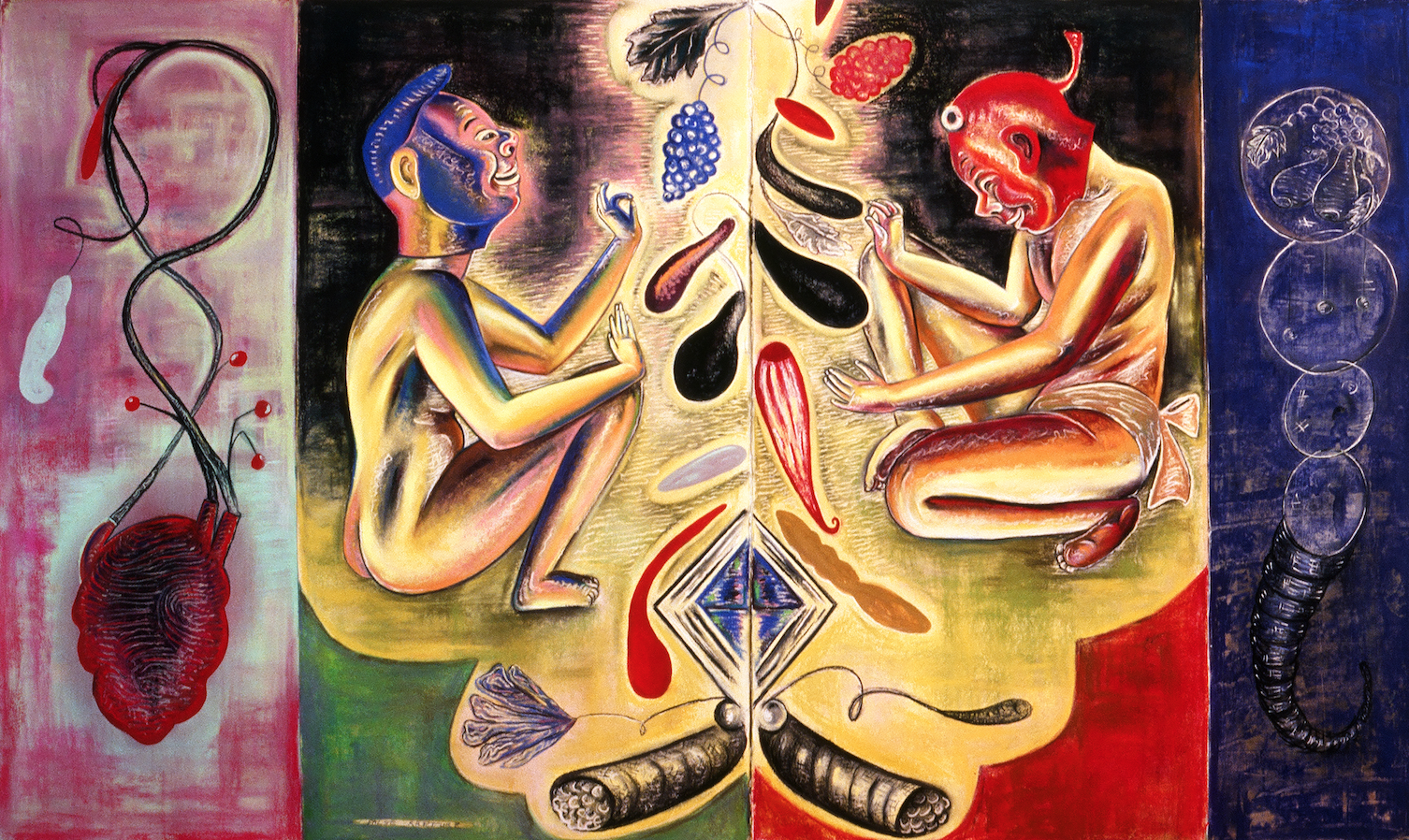 False Rapture, 50" × 84", pastel on paper, 1988