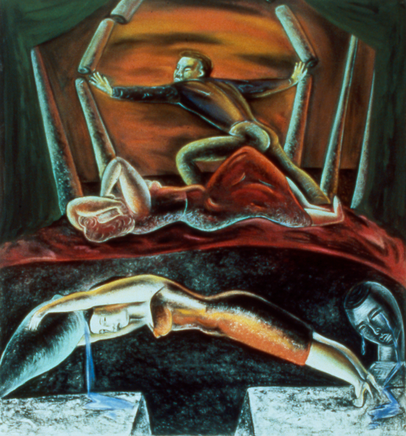 Urgency of Desire, 50" × 48", pastel on paper, 1988