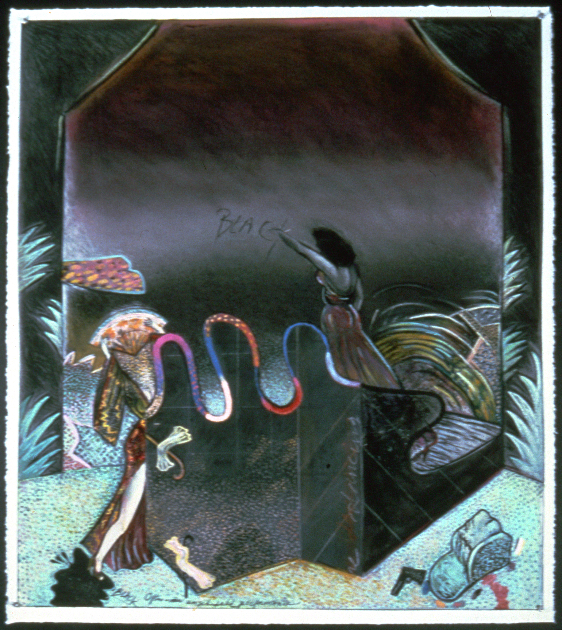 Black Magic 2, 45" × 38", pastel on paper, 1979