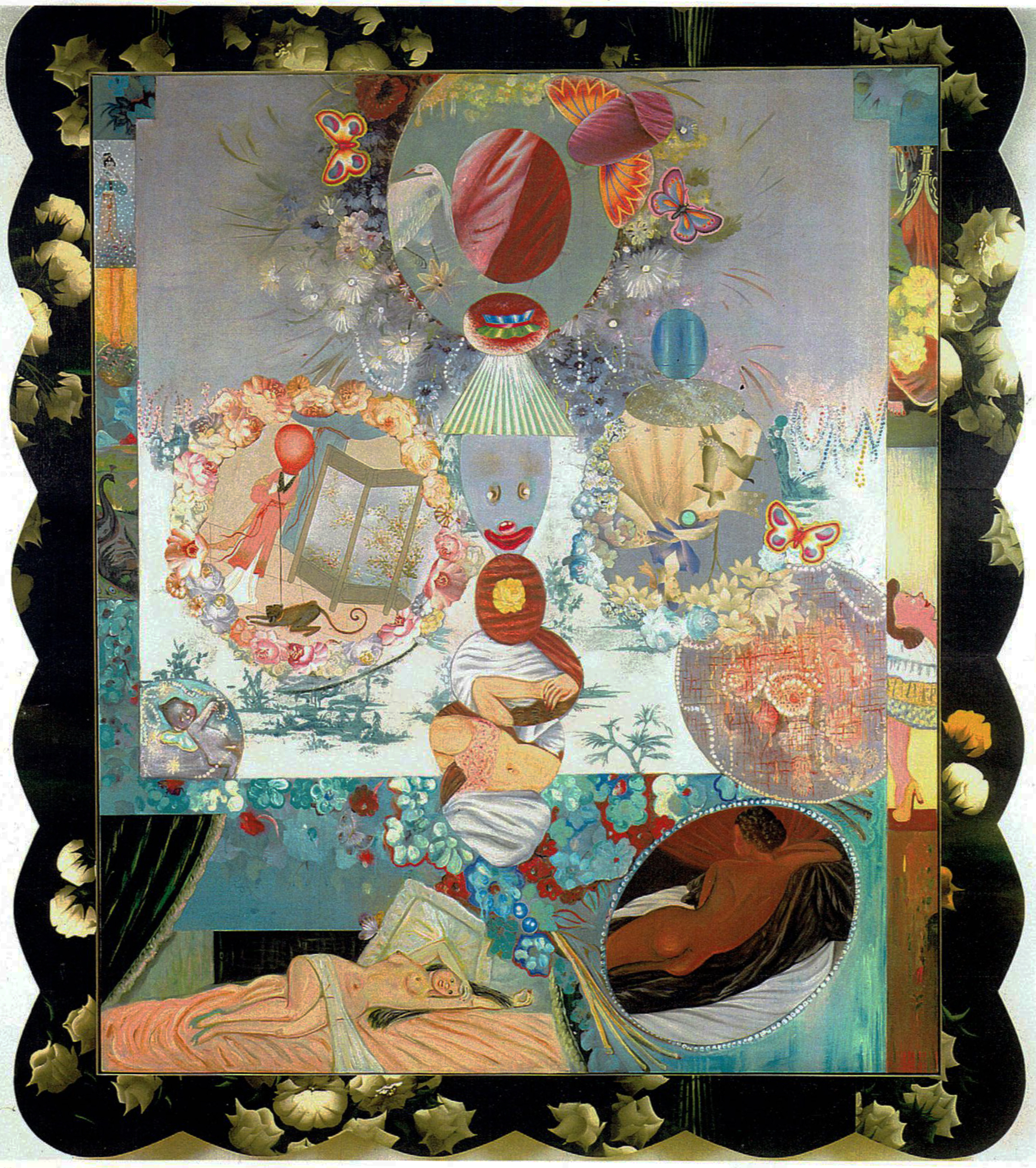 A Submissive Moment, 84" x 72", mixed media and found objects, 1996 