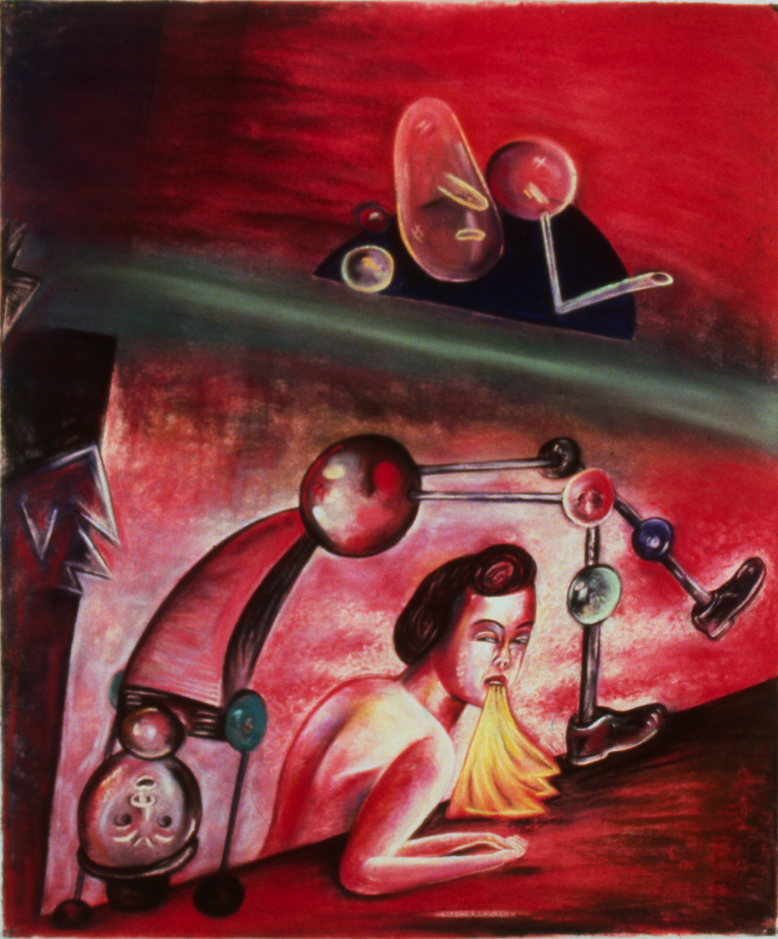 Impersonator II, 50" x 42", pastel on paper, 1988