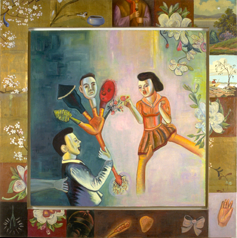 Spring, 72" × 72", oil on canvas, 1991