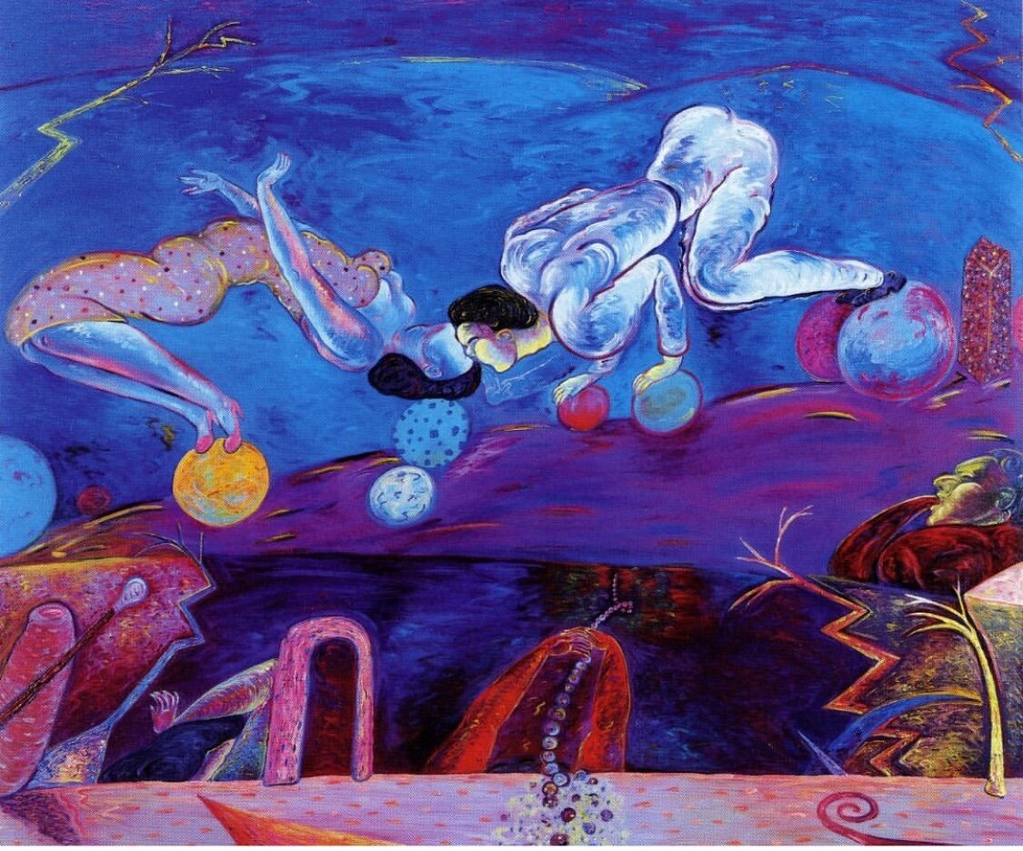 Acts of Ardor, 60" × 72", oil on canvas, 1984