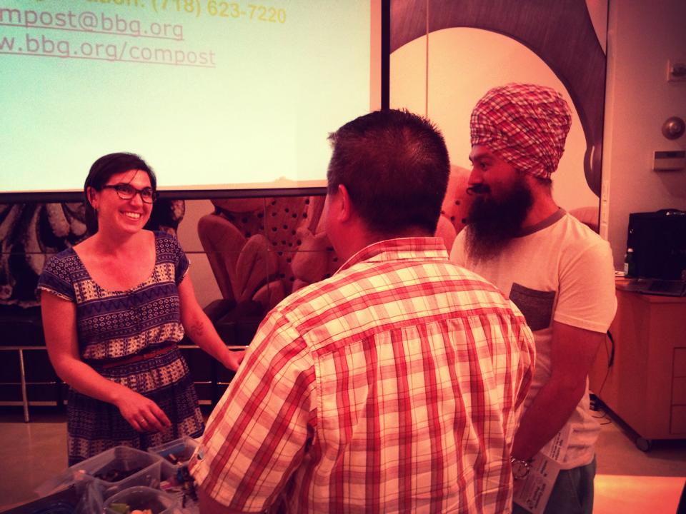 Composting presentation, Manhattan