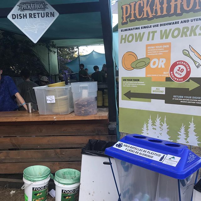 Was so impressed with the zero waste efforts at pickathon this weekend! It&rsquo;s so rare to go to a festival (or any public place) that practices a low waste and leave no trace commitment. Hoping more public gatherings will follow suite in creating