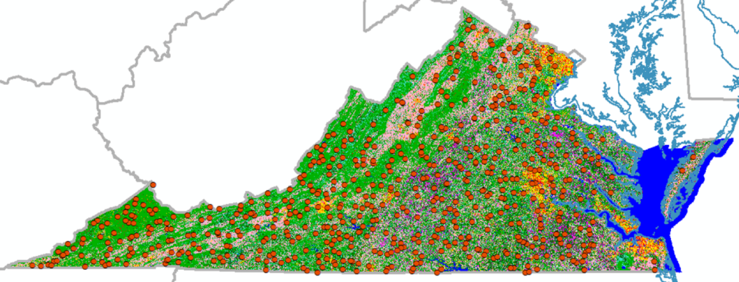 Figure SEQ Figure \* ARABIC 1 . Map of ProbMon Sample Sites included in Statistical Analysis.