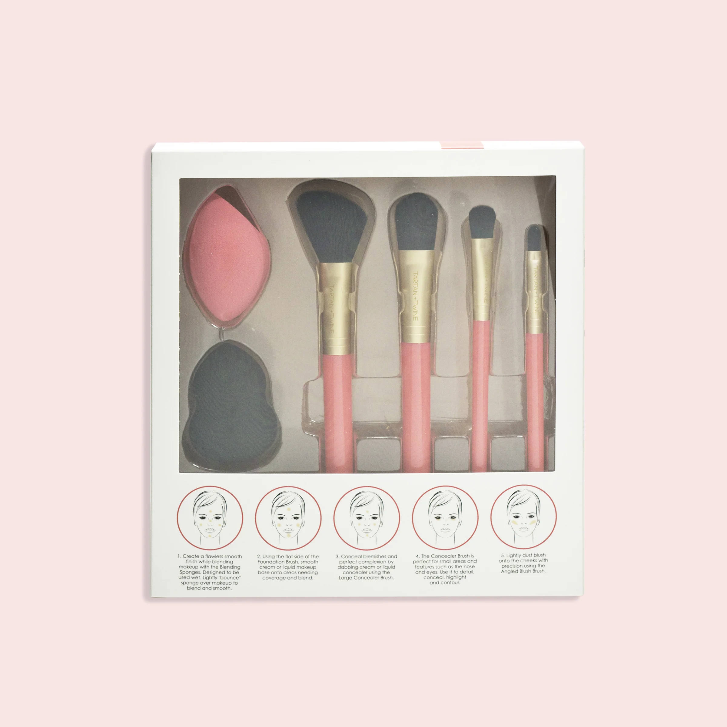 BACK SIDE - TARTAN &amp; TWINE BRUSH SET PACKAGING