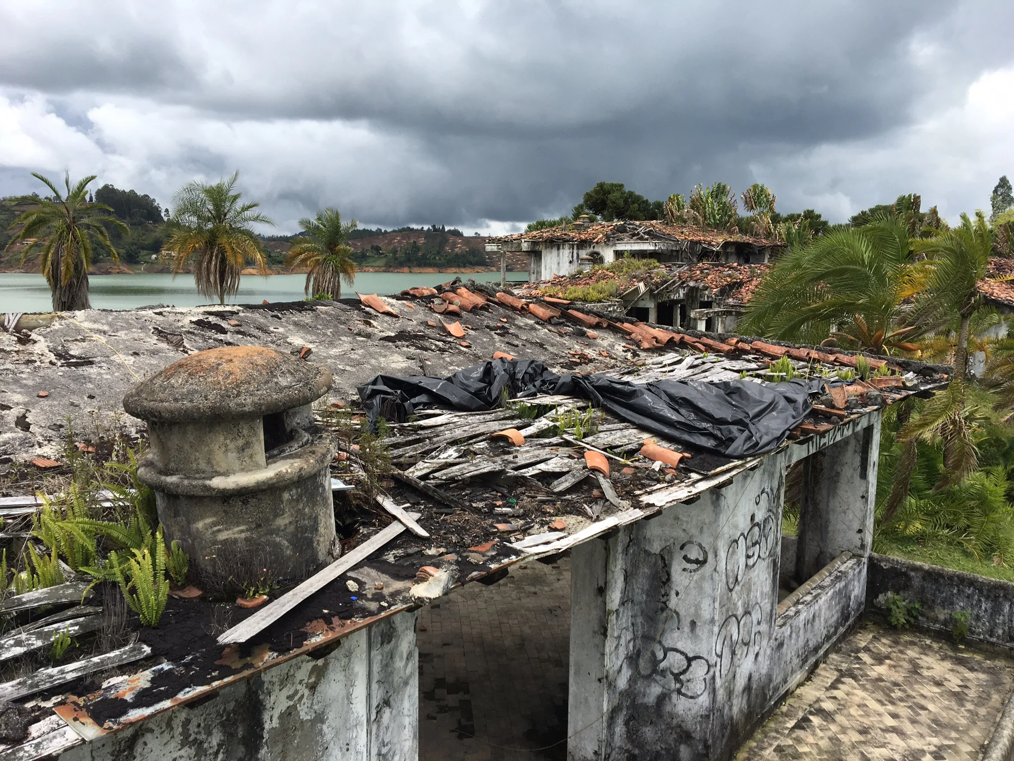 The ruins of Pablo Escobar's Guatape estate.