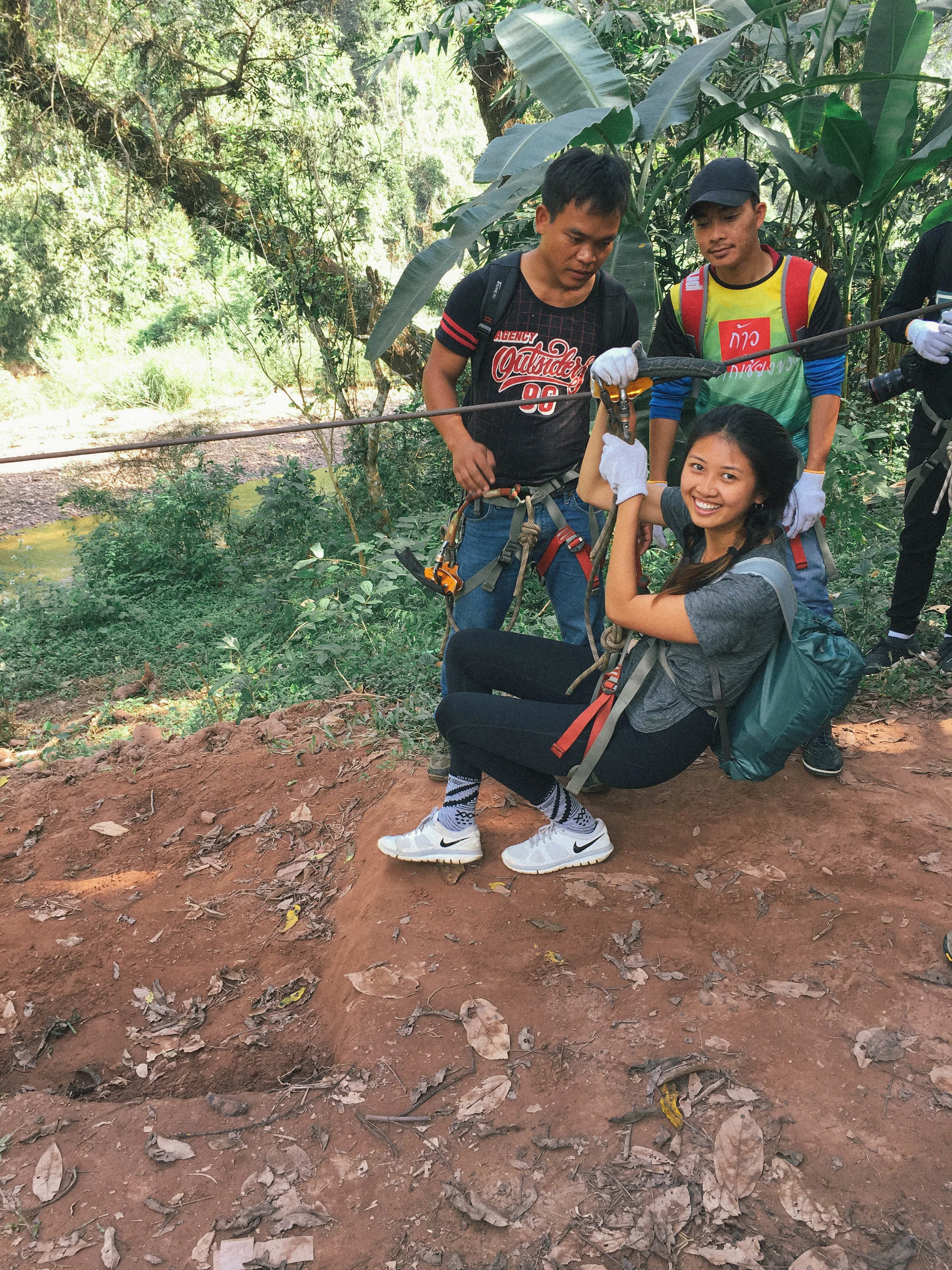 The Gibbons Experience in Laos, where you zipline everywhere &amp; live in a treehouse in the middle of the jungle!