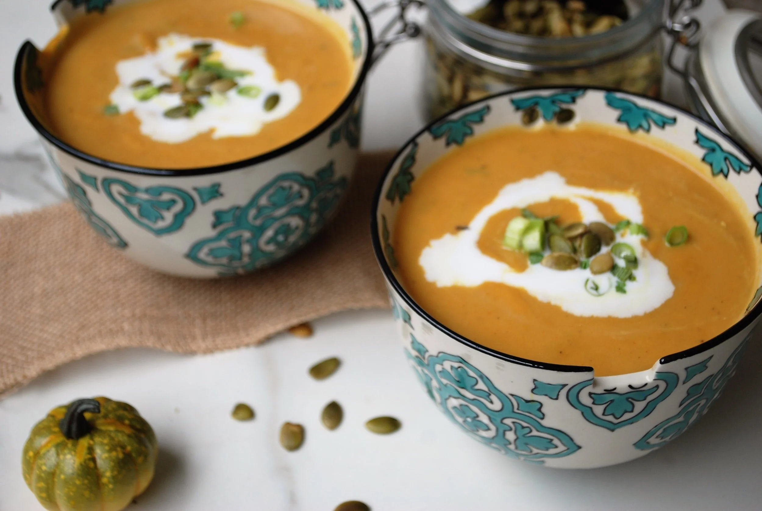 Pumpkin Coconut Curry Soup