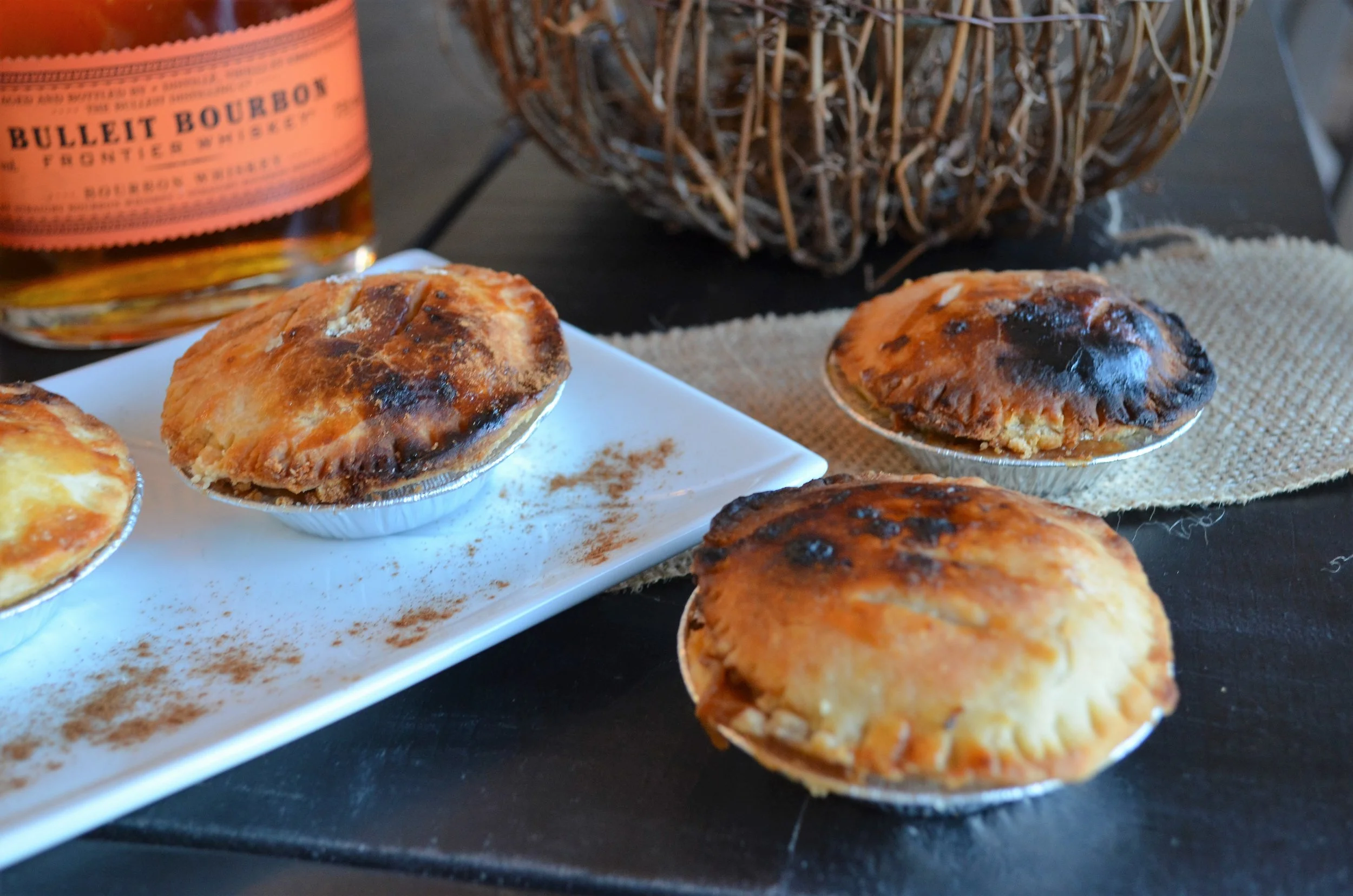 Mini Bourbon Apple Pies
