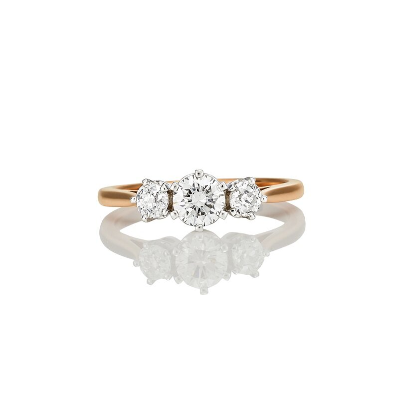 Three Stone Engagement Rings, 3 Stone Diamond Rings, Trilogy Rings UK |  Goldsmiths