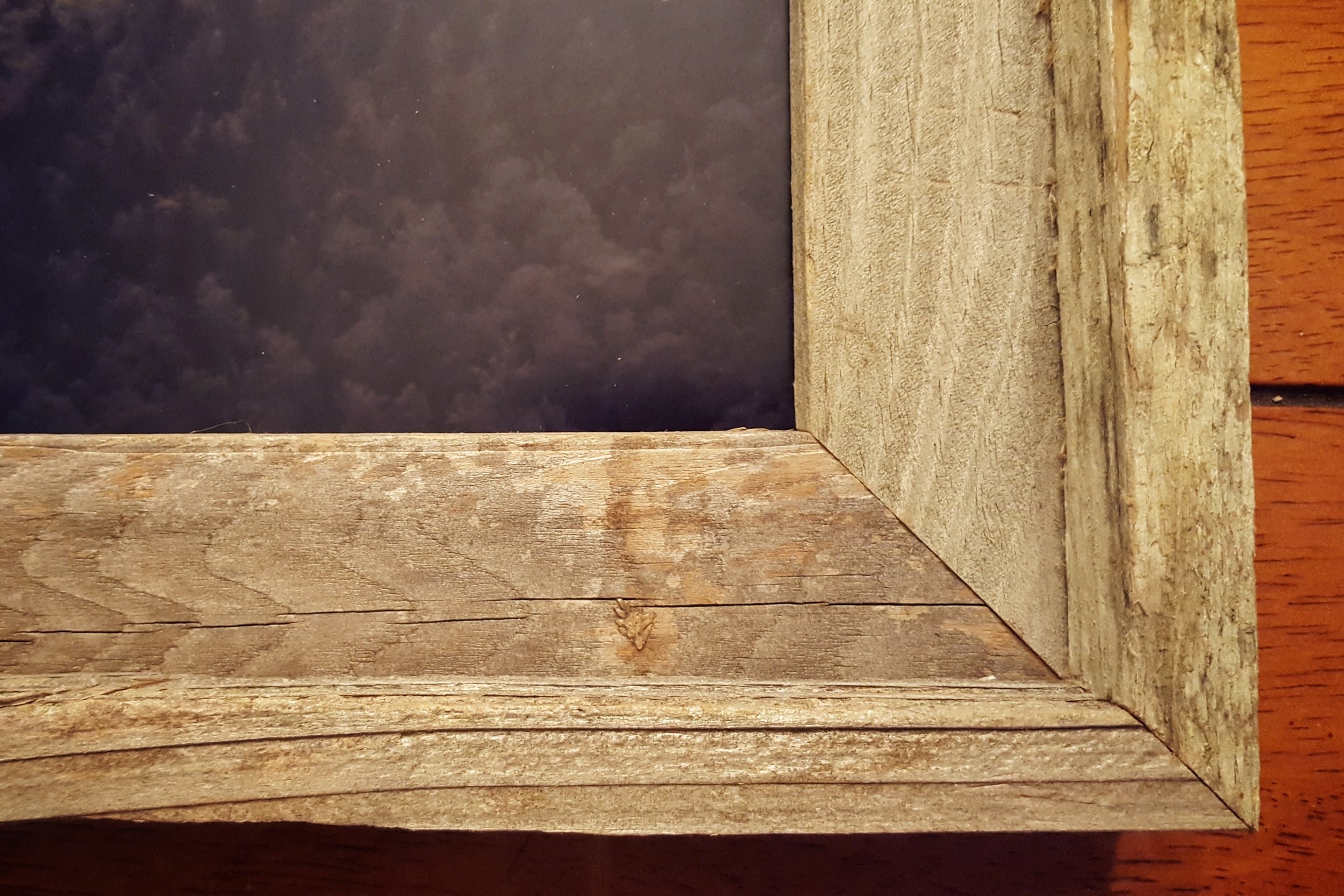 Close-up view of corner framing.