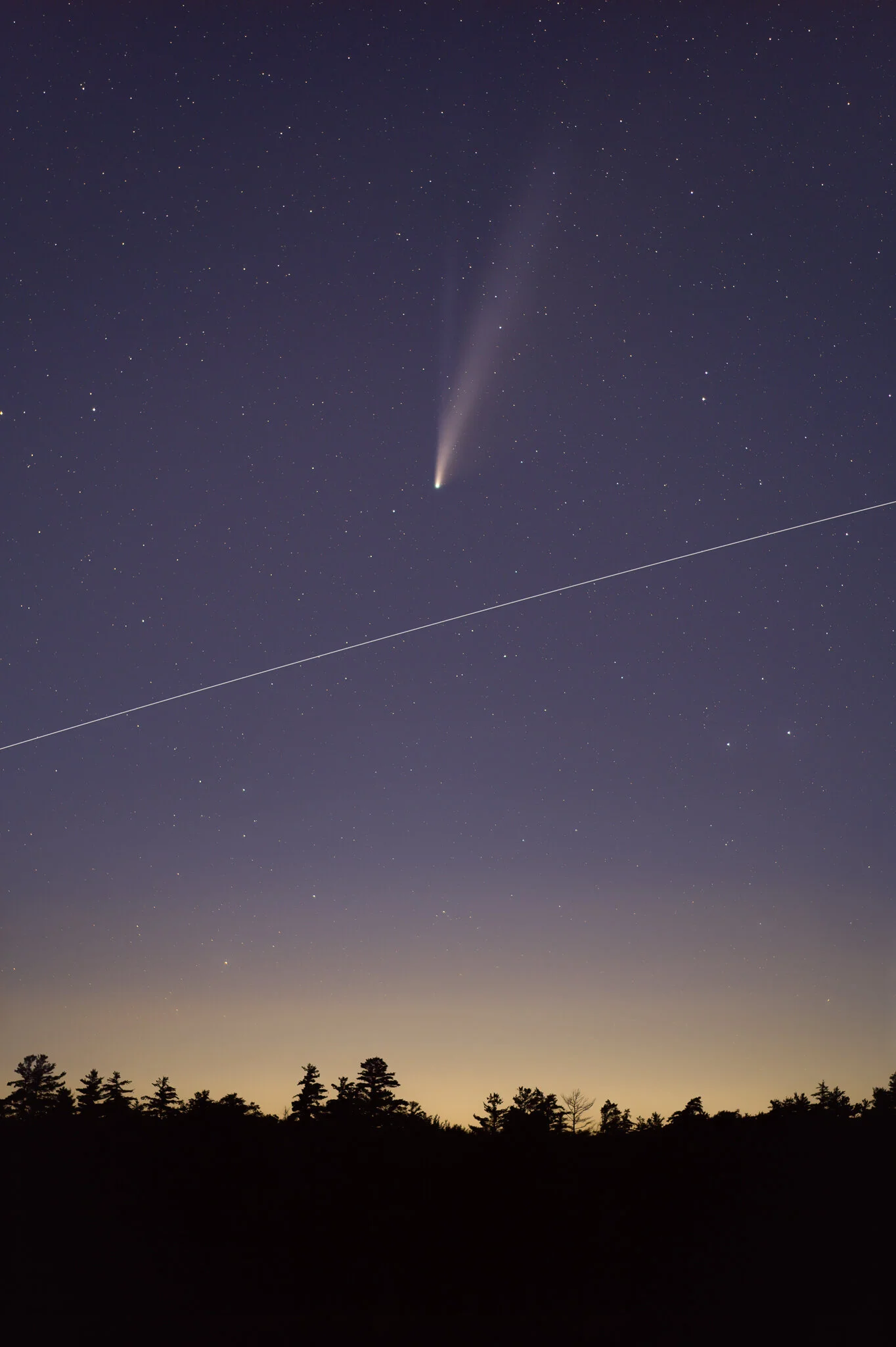 "Neowise and the International Space Station."