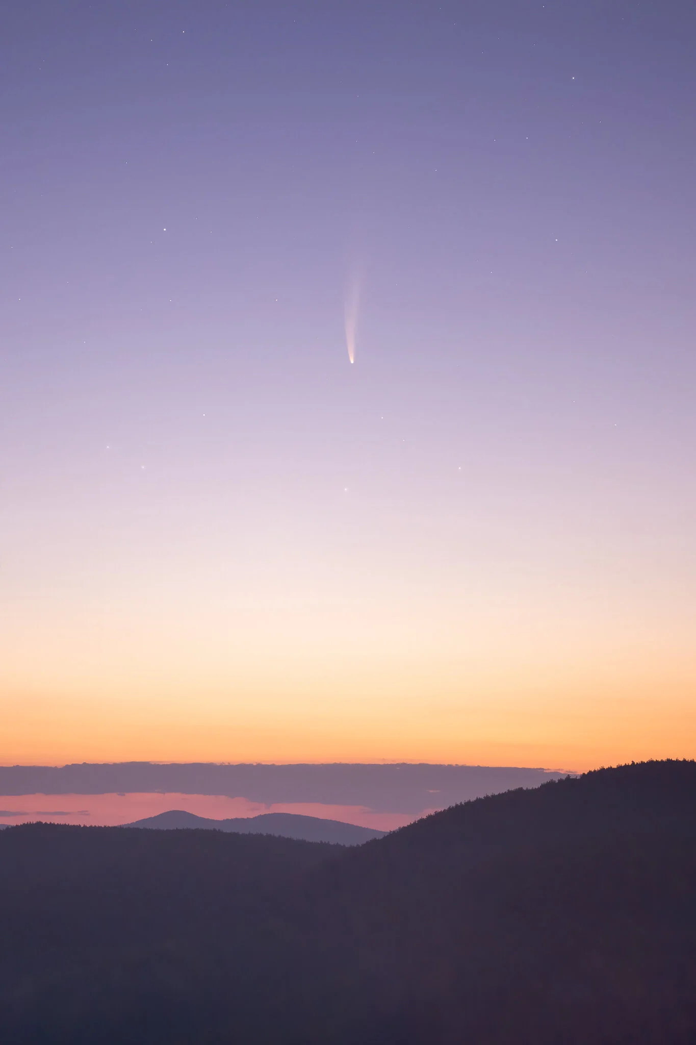 "Neowise over the Adirondacks." ed. 2