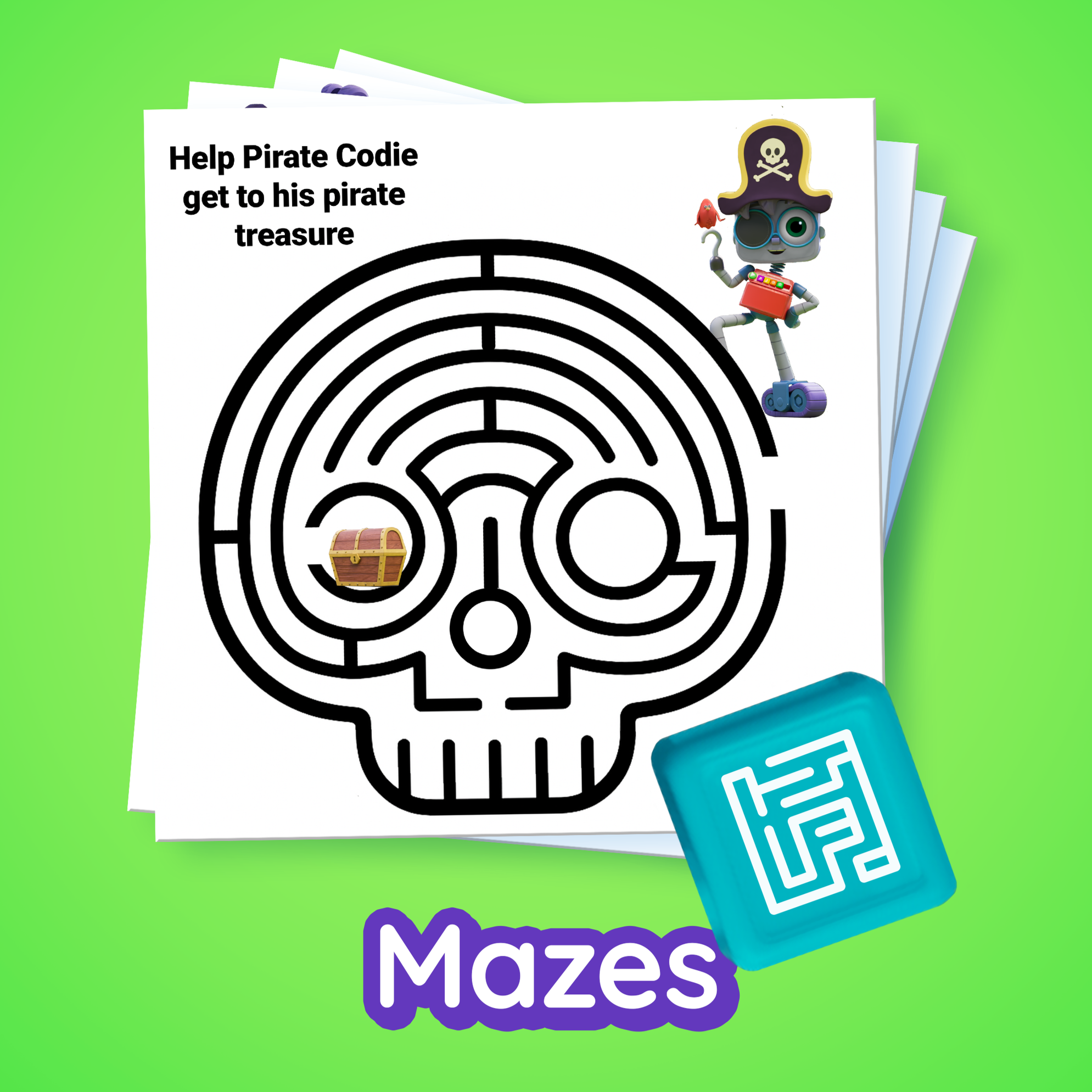 Fun maze puzzles - Help Codie Solve Problems!