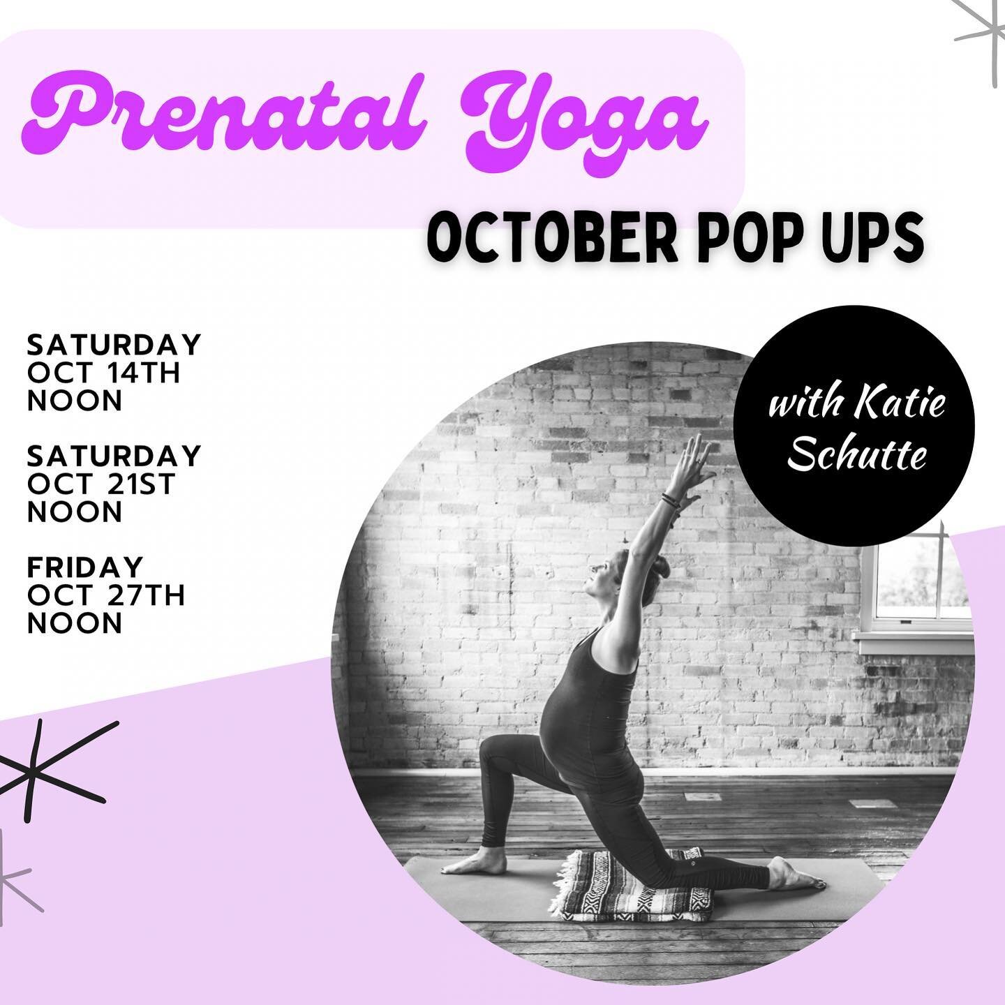 Mamas, are you ready? 

Our first October Prenatal Pop Up is happening TOMORROW (Saturday) at Noon.

Have you saved your spot?