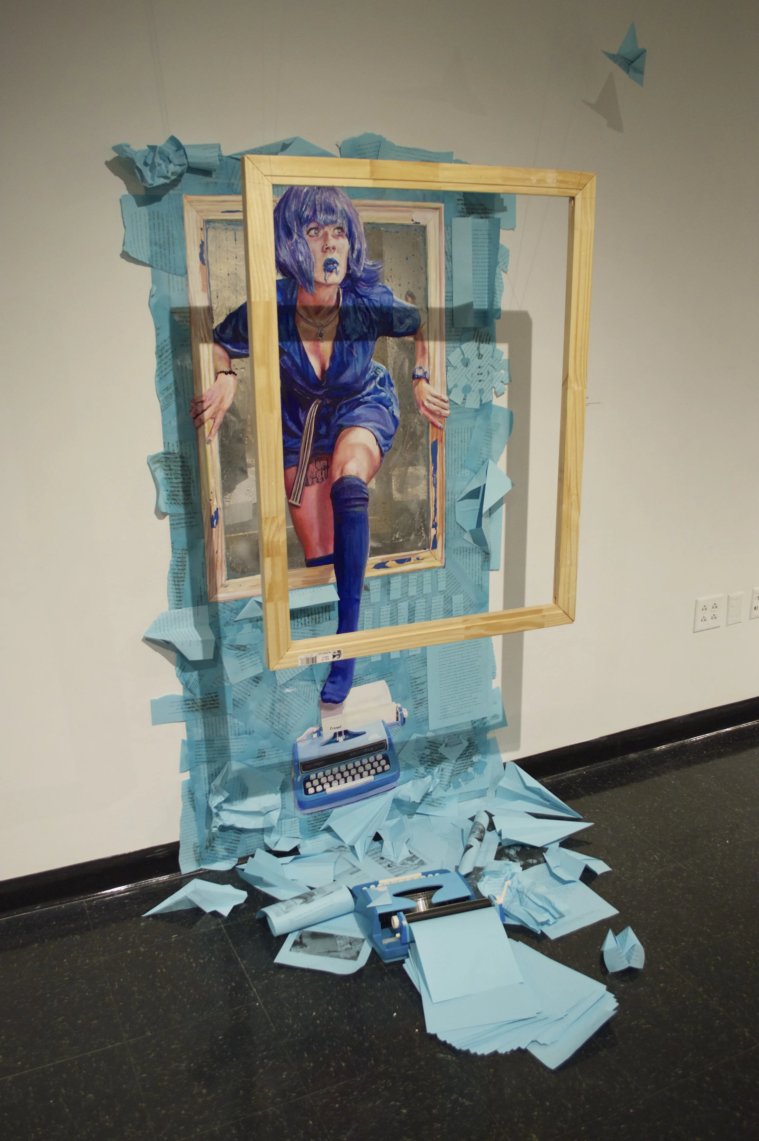 Framed Blue