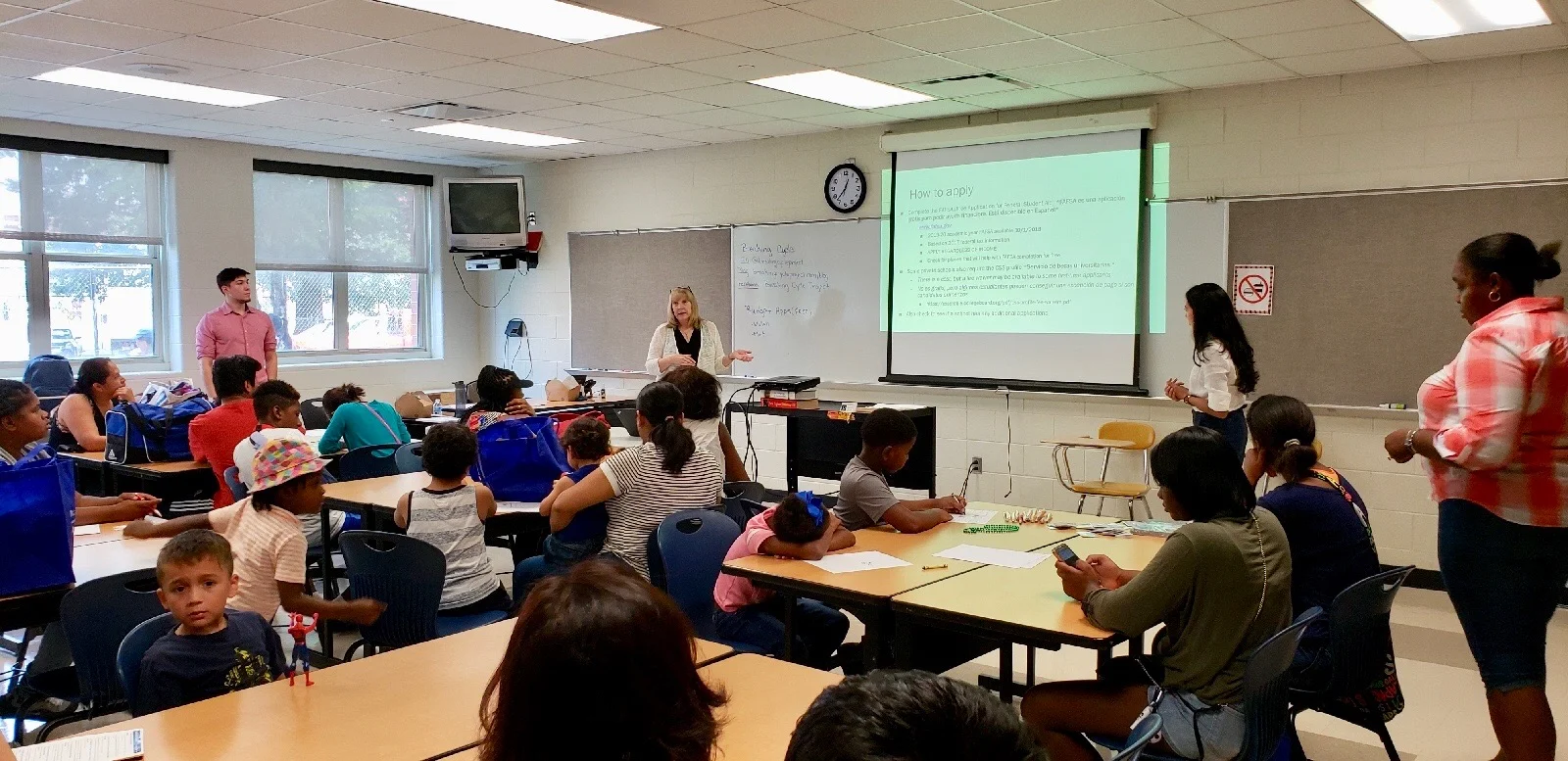 Our presentation was open to parents and children no matter what age — it's important to start the process early!