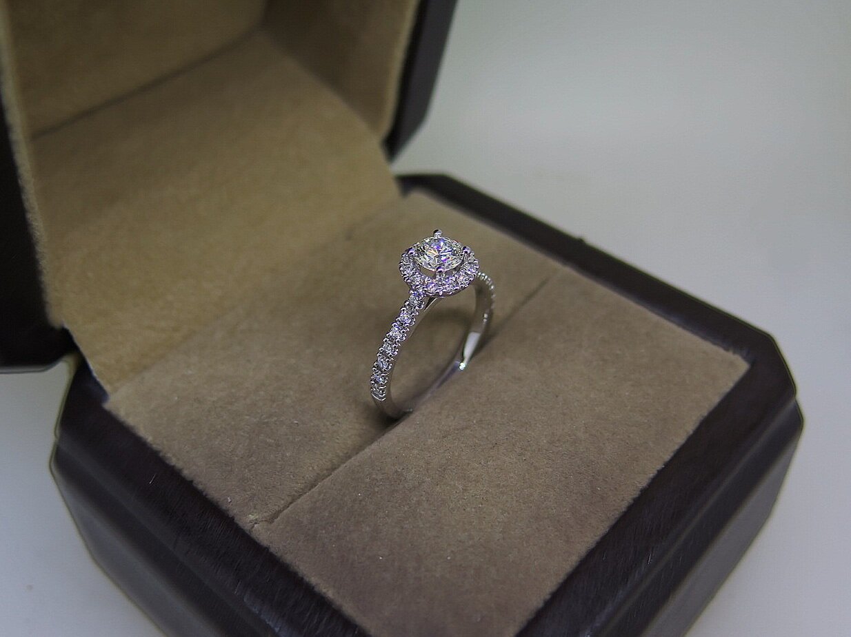 Round Halo Diamond Engagement Ring — Cullinan Jewellers