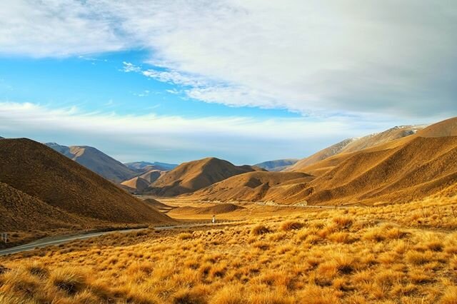 Absolutely breathtaking.

This is Lindis Pass in the South Island of New Zealand - a stunning stretch of road between Queenstown and Mount Cook.

We're so grateful to be able to live in the most amazing country in the world - not only with views like