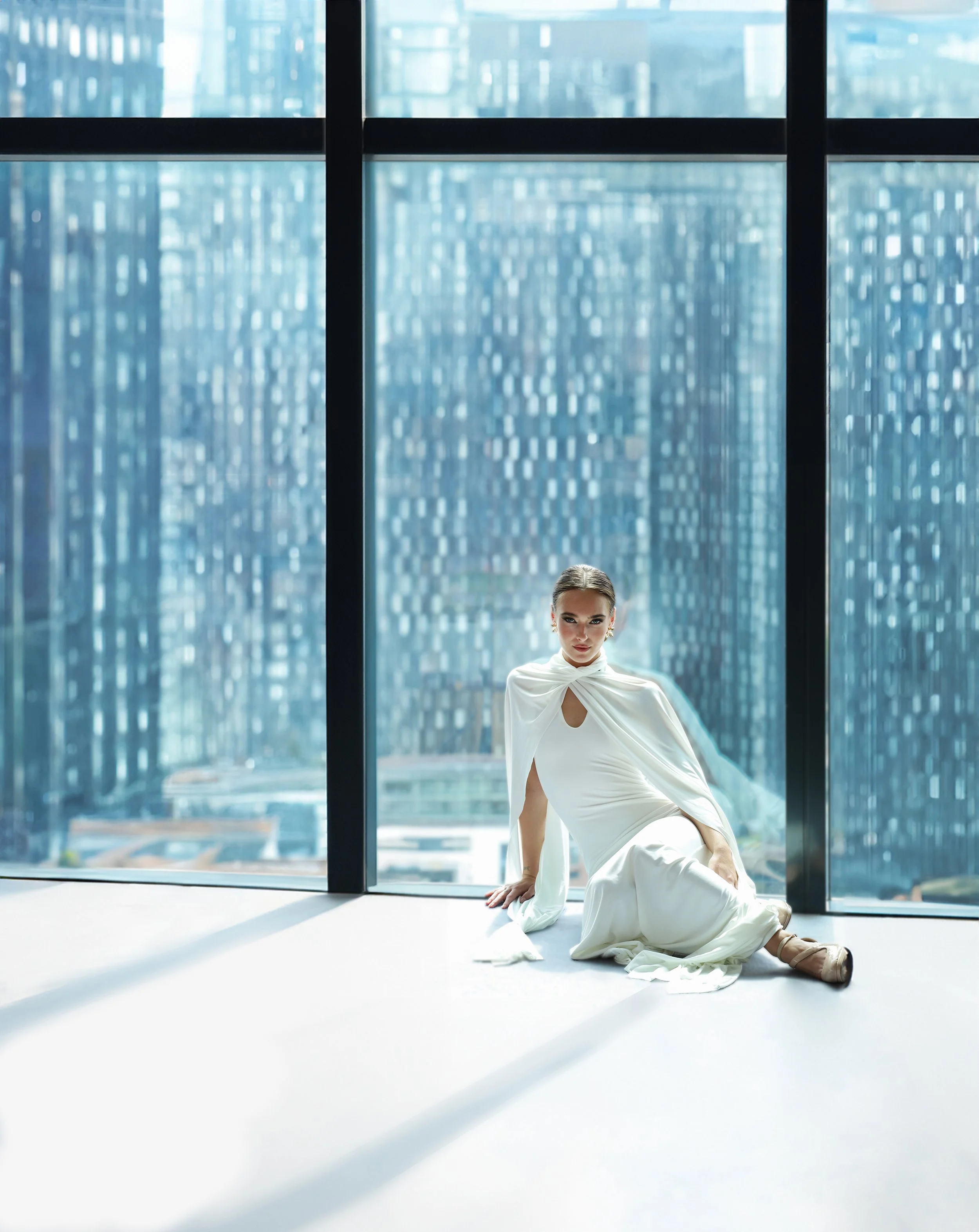 MUA: Ivanka Trocheva • Model: Jamey Newland • Dress: Clublondon • Location: Deansgate Hotel