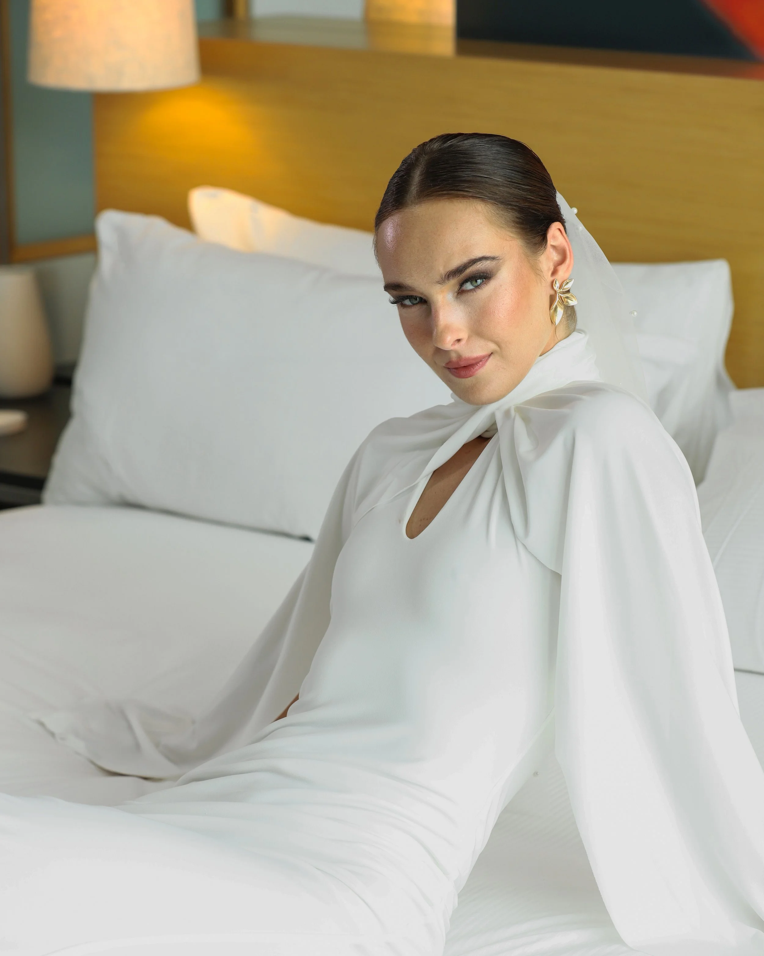 MUA: Ivanka Trocheva • Model: Jamey Newland • Dress: Clublondon • Location: Deansgate Hotel