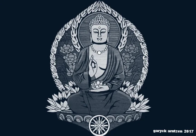 Siddhartha Gautama Buddha Halftone