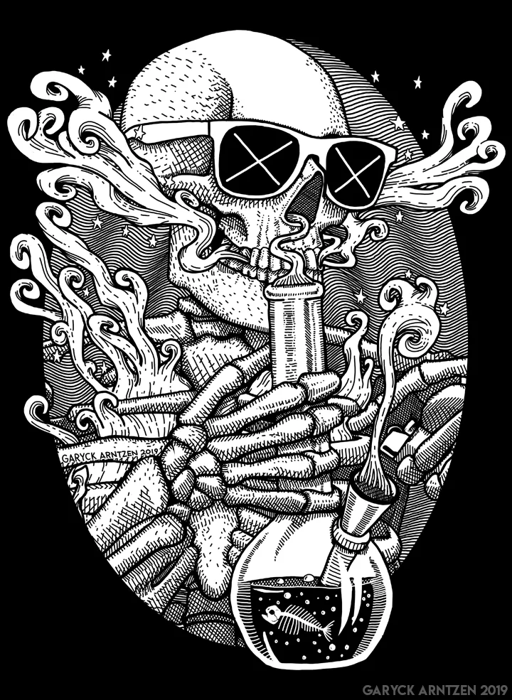 Light It Up - Skeleton Stoner