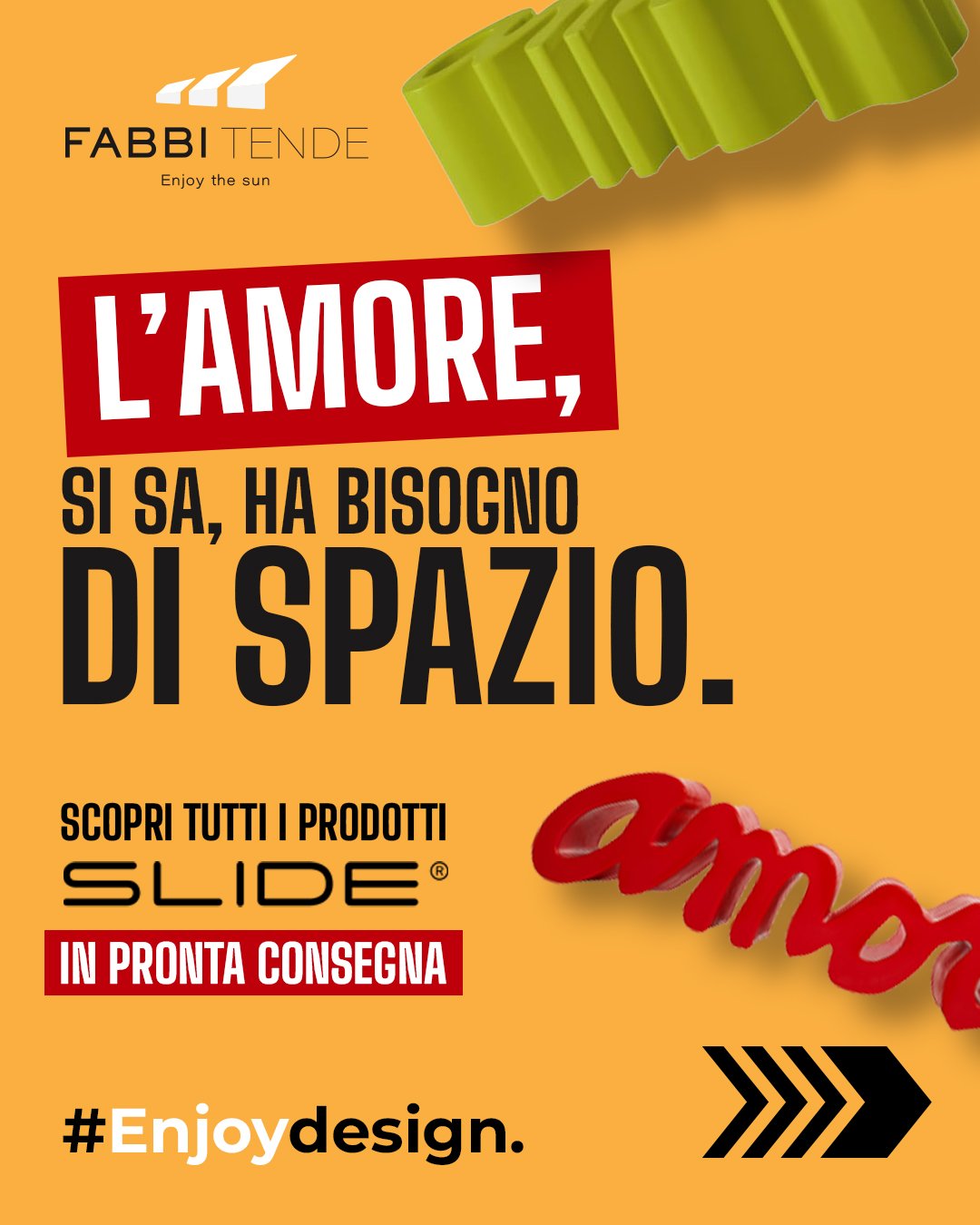 💘 L&rsquo;amore, si sa, ha bisogno di spazio.

Per San Valentino, lasciati ispirare dal design che arreda le emozioni: le forme iconiche firmate Slide trasformano ogni ambiente in un luogo da condividere.

Perch&eacute; l&rsquo;atmosfera giusta non 