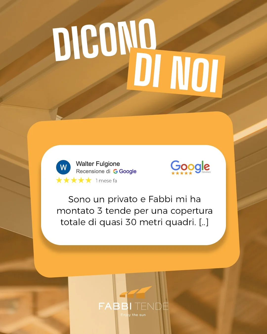 &ldquo;Sono un privato e Fabbi mi ha montato 3 tende per una copertura totale di quasi 30 metri quadri. Nel mio caso, per poter montare le tende era necessario realizzare un pezzo in acciaio su misura.
Il lavoro &egrave; stato fatto da professionisti