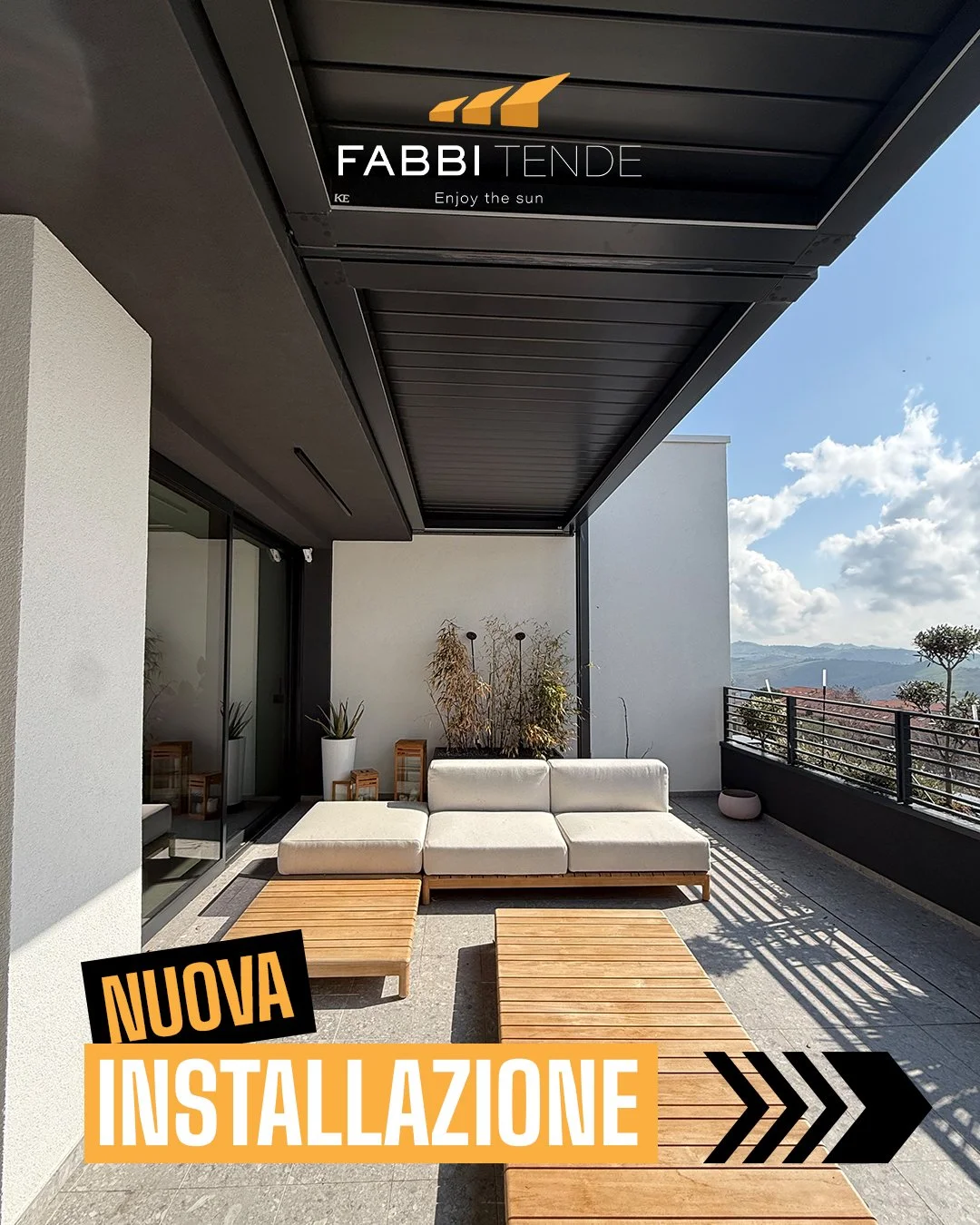 Un rooftop che diventa uno spazio da vivere. 🌿

In questa installazione abbiamo progettato e realizzato un&rsquo;area outdoor completa:
✔️ pergola bioclimatica @keoutdoordesign 
✔️ arredi outdoor @varaschin
✔️ un ambiente protetto ma aperto sul pano