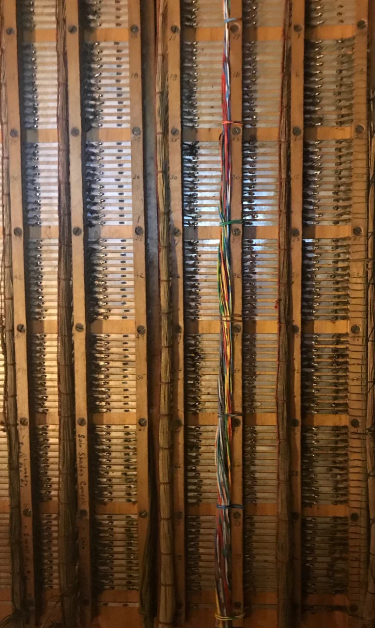 This is a stop junction in the right blower room. All wires from both consoles are junctioned here and were distributed to chambers. We “tap into” the original stop sense signals here to avoid disturbing the wiring harnesses in the console itself.