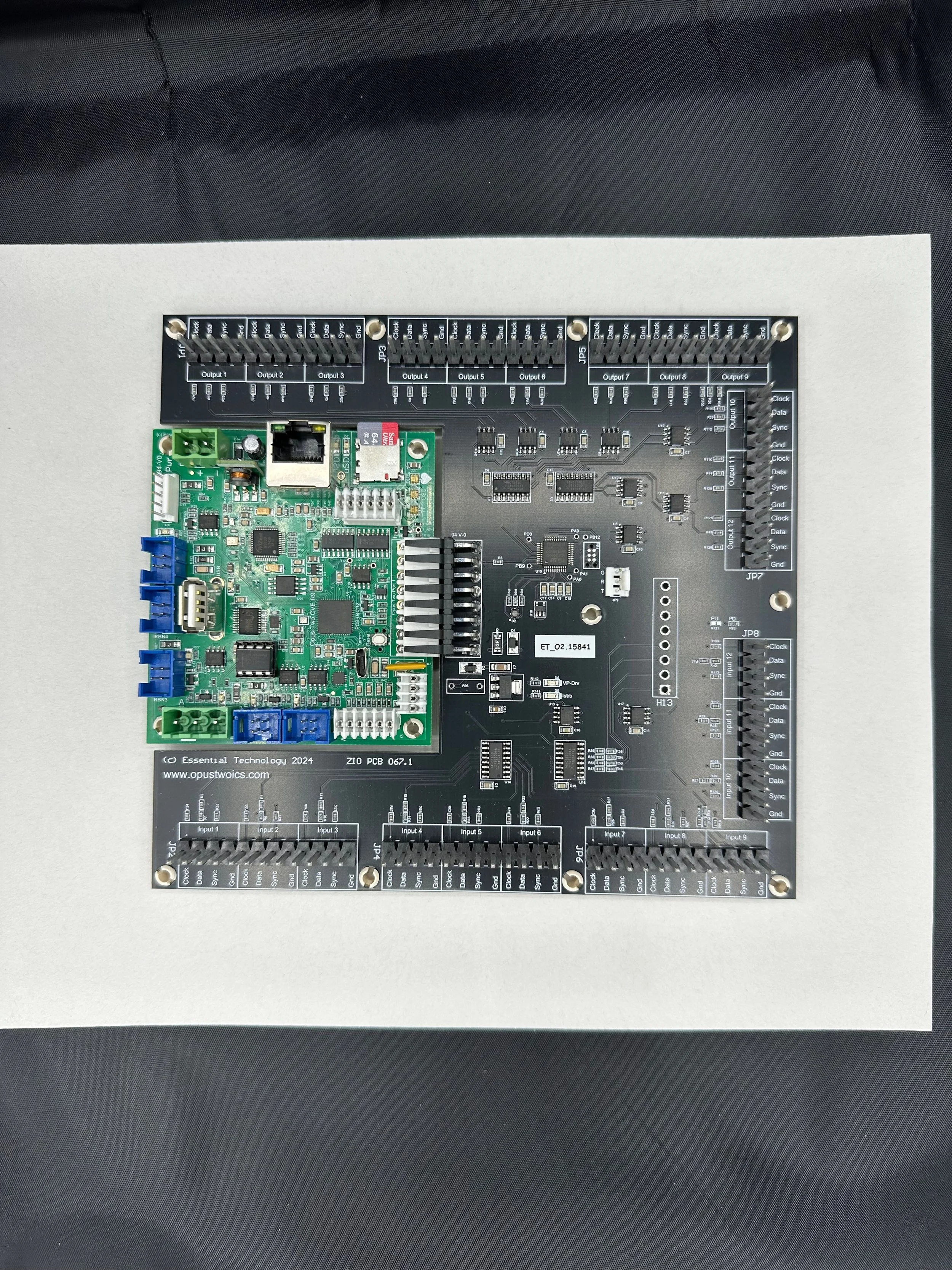 CVER9 (green) with Z-Tronics adapter (black).  The company (Z-Tronics) went out of business with no contingency plan, so we made a board that adapts their systems into ours.