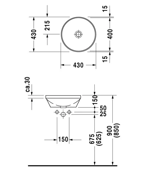 Duravit Architec 400mm Undermounted Vanity Basin 046340 Waterloo Bathrooms Dublin 2.jpg