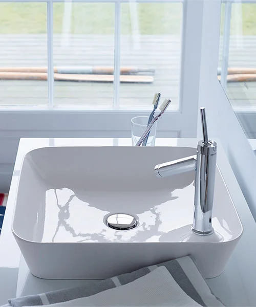 Duravit Cape Cod 460mm Square Washbasin 234046 Waterloo Bathrooms Dublin 3.jpg