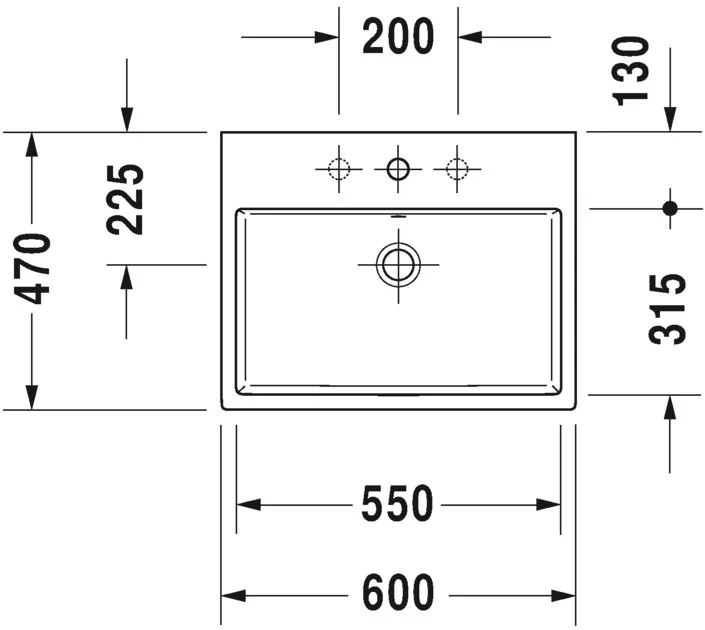 Duravit Vero Air Washbasin 1 Tap Hole 235260 Waterloo Bathrooms Dublin 4.jpg