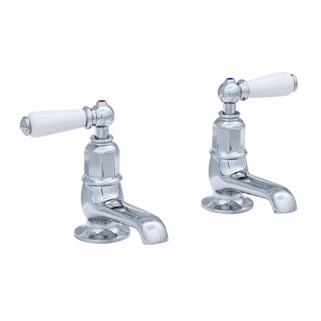 Perrin & Rowe Traditional Basin Taps With Lever Handles 3475 Waterloo Bathrooms Dublin 2.jpg