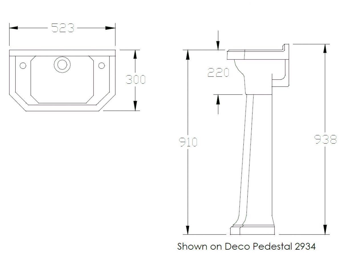 Perrin and Rowe Deco Cloakroom Basin 2952 Waterloo Bathrooms Dublin 2.jpg