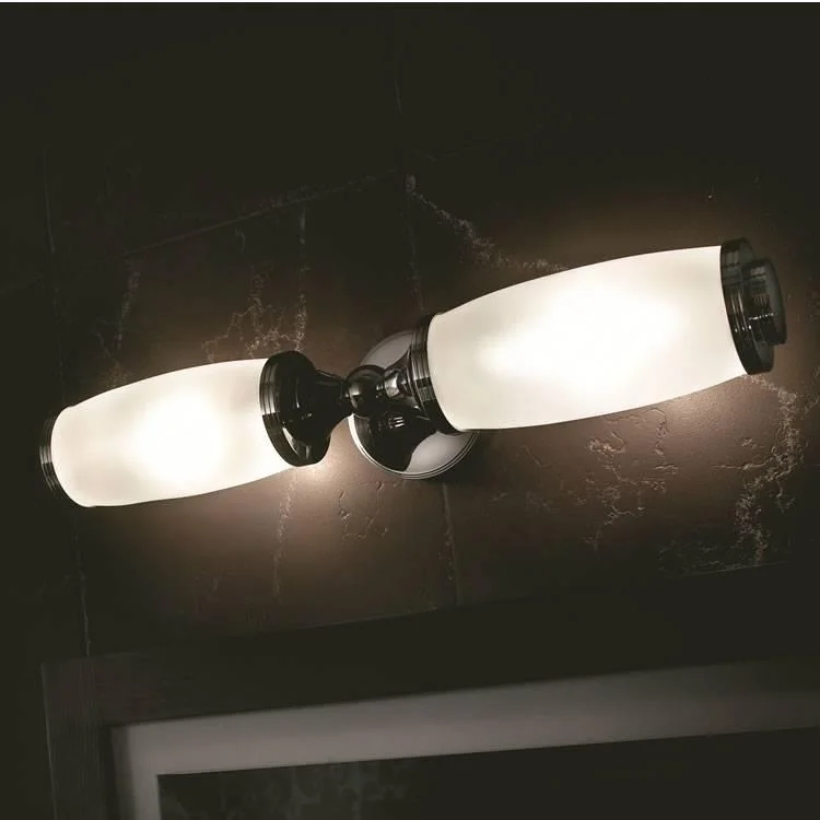 Imperial Toledo Double Wall Light With Glass Shade Waterloo Bathrooms Dublin.jpg