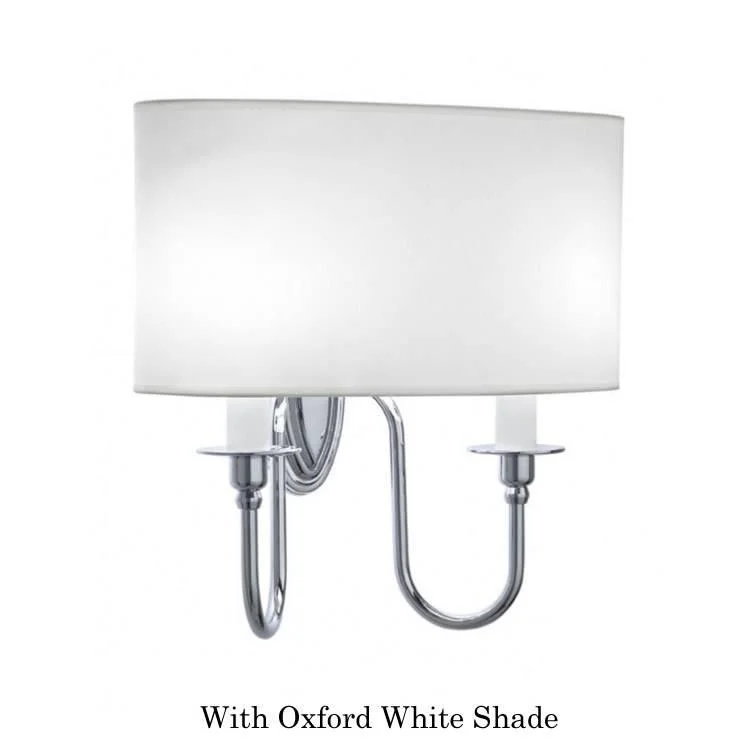 Imperial Heyford Double Wall Light With Oxford Shade Waterloo Bathrooms Dublin 2.jpg