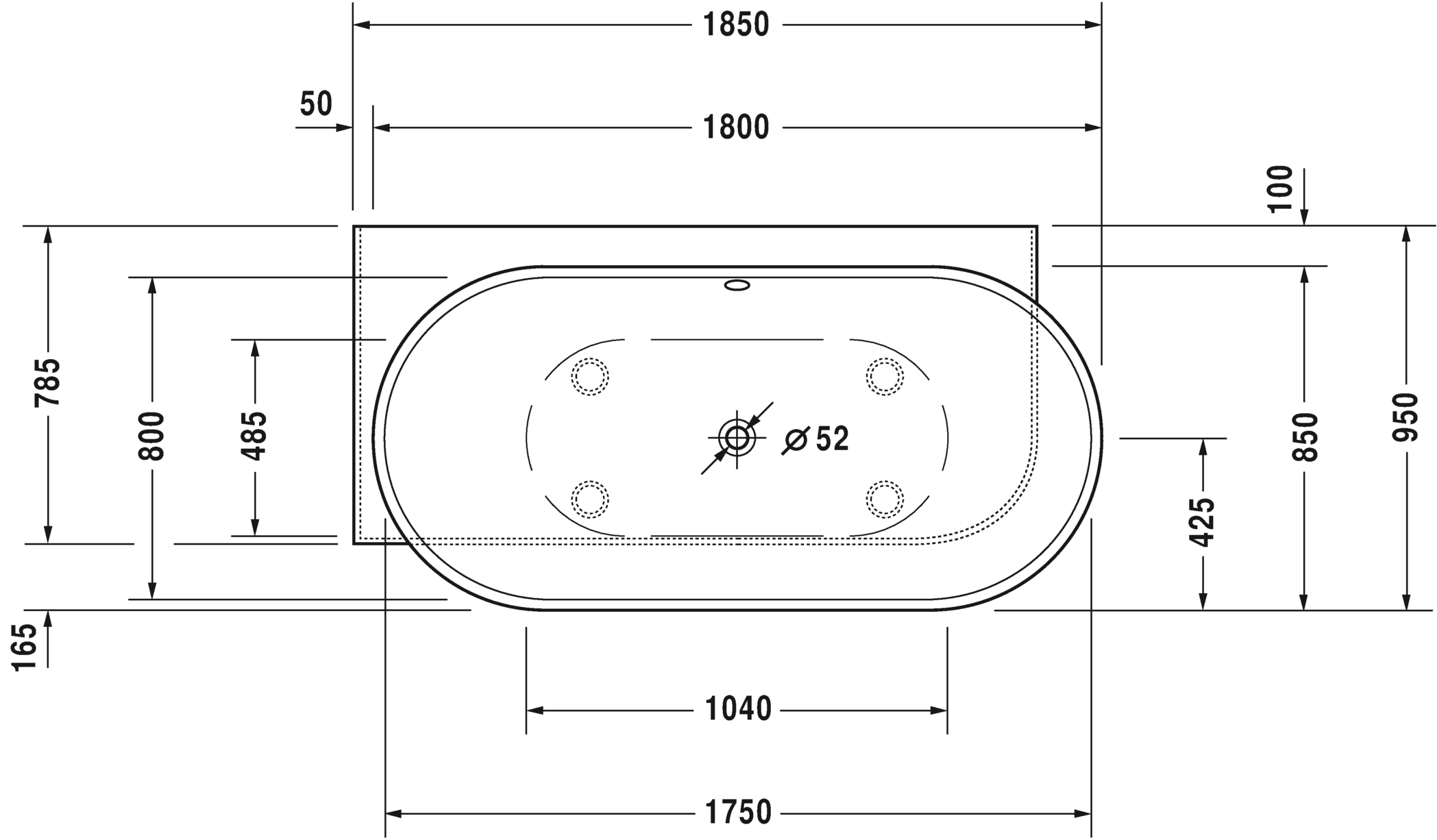 duravit-luv-freestanding-oval-bath-700434000000000 Waterloo Bathrooms Dublin 3.gif