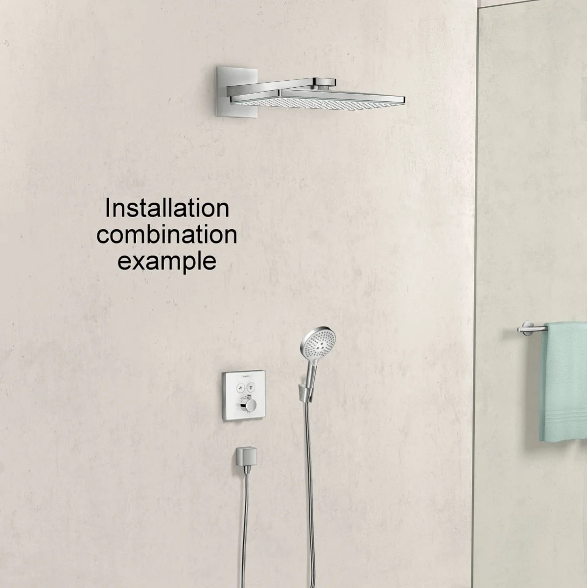 Hansgrohe ShowerSelect Glass Shower Mixer for 2 Outlets 15738400 Waterloo Bathrooms Dublin 3.jpg