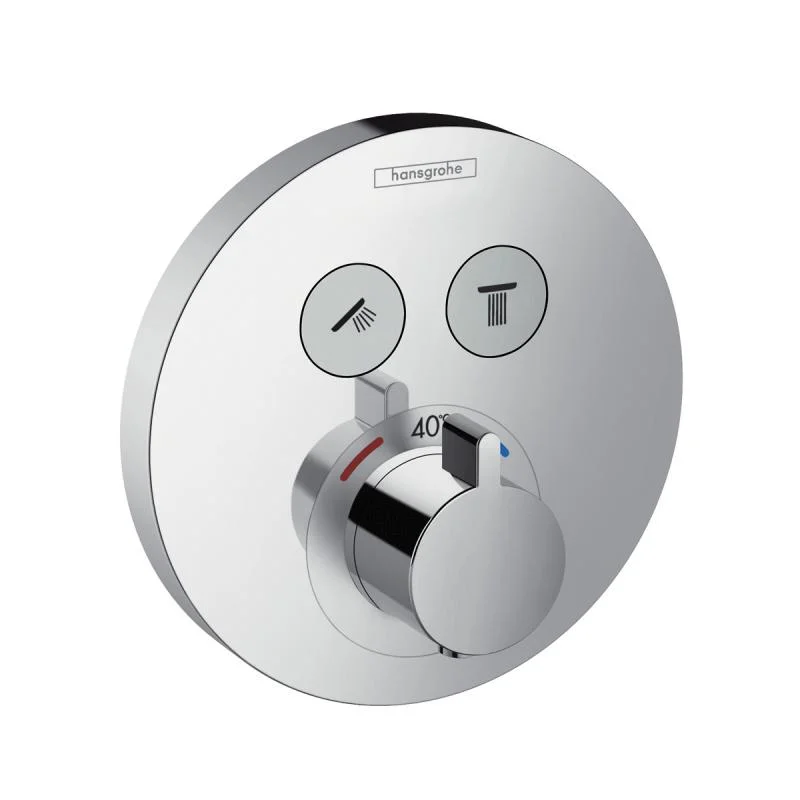 Hansgrohe ShowerSelect S Concealed Thermostat 2 outlets 15743000 Waterloo Bathrooms Dublin 3.jpg