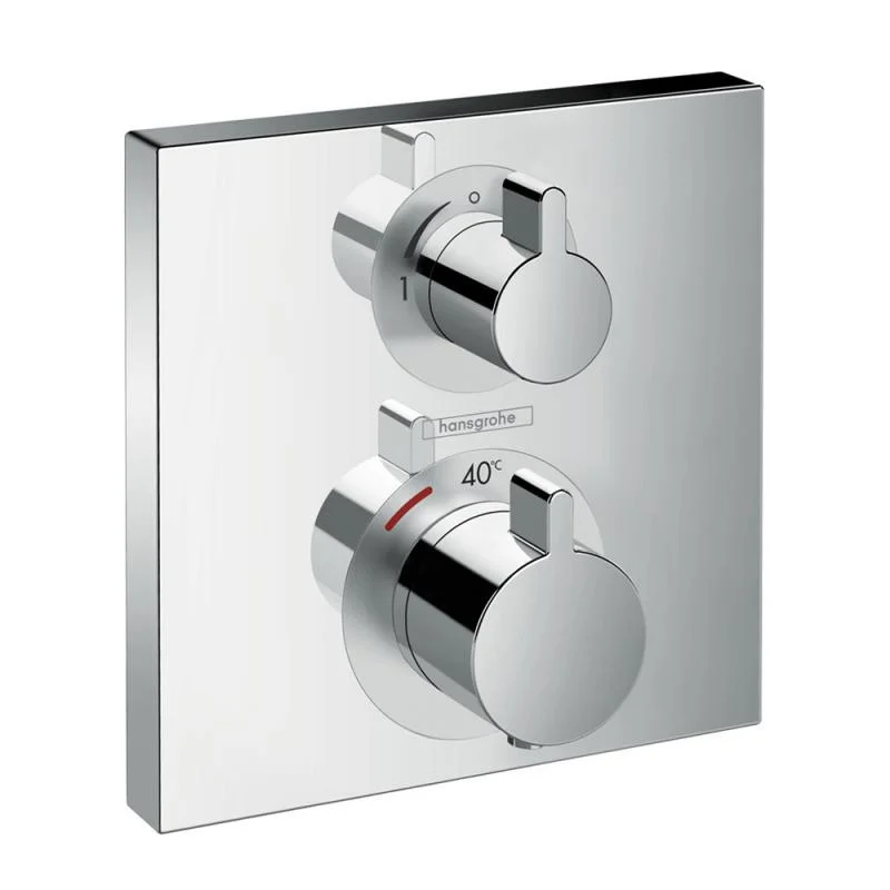 Hansgrohe Ecostat Square Concealed Thermostat 2 Outlets 15714000 Waterloo Bathrooms Dublin.jpg