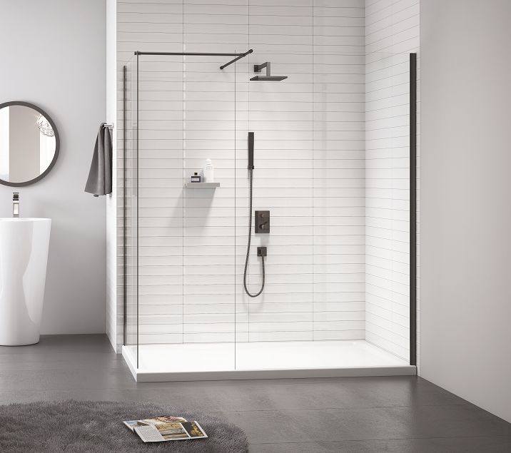 Merlyn Black Showerwall & End Panel Waterloo Bathrooms Dublin.png