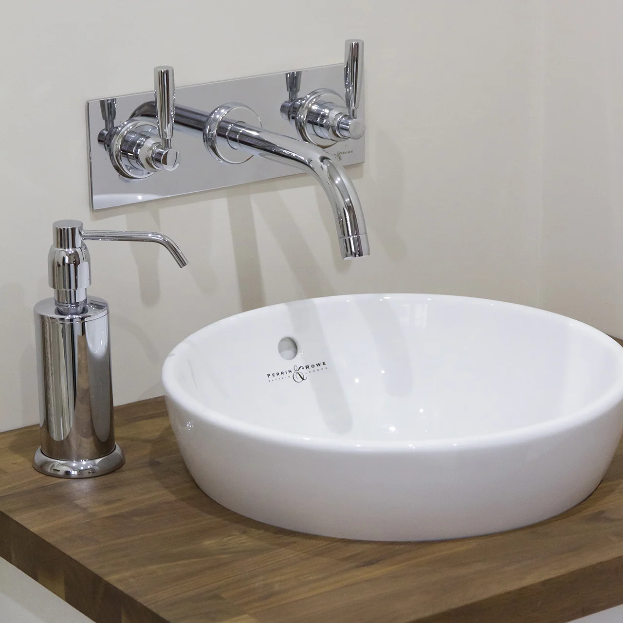 Perrin & Rowe Contemporary Wall Mounted 3 Hole Basin Set Backplate 3334 Waterloo Bathrooms Dublin 6.jpg