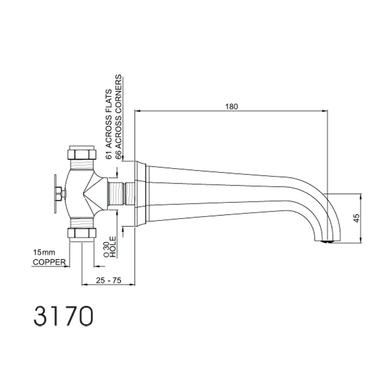 Perrin & Rowe Deco Deco 3 Hole Basin Mixer Wall Mounted Lever 3170 Waterloo Bathrooms Dublin 3.jpg